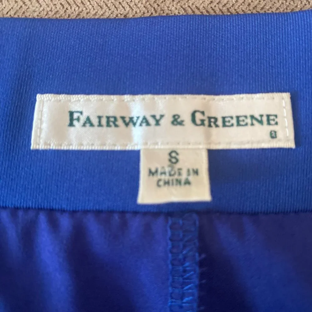 Fairway & Greene Womens Royal Blue Athletic Golf Tennis Skort Size S‎ Piping